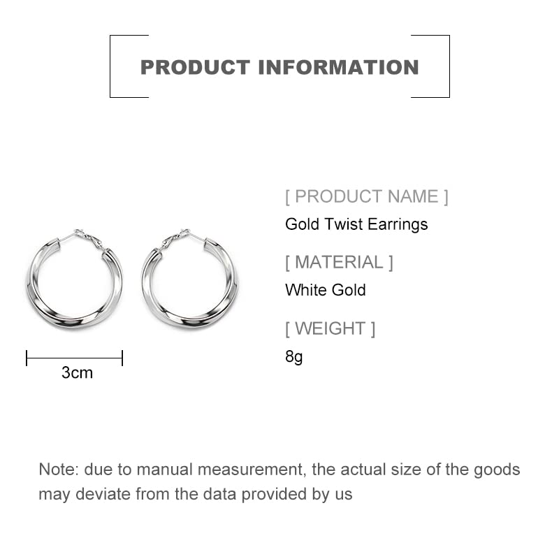 14K Gold Twisted Round Hoop Earrings for Women,Dainty Twisted Shape Huggie Earrings,Fashion Jewelry Gift for Her2