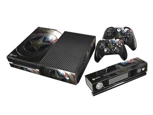Elton captain america winter soldier shield Theme 3M Skin Sticker Cover for Xbox One Console, Kinect & Controllers [video game]