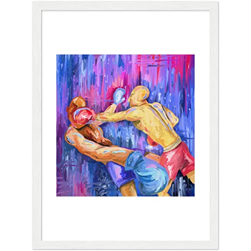 Boxe Tableau Déco : Impression Encadrée Blanche 70x100 cm - 2