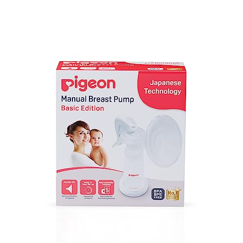 Image of Pigeon Manual Breast Pump Basic Edition | Compact & Portable | BPA-Free | Quiet & Comfortable Suction | Easy Breastfeeding Support