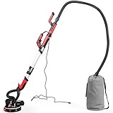 【Potencia alta】Lijadora electrica con el motor de 750W otorga grande potencia para las almohadillas. Consume poca corriente eléctrica y protege el medioambiente. Tiene 6 velocidades regulables entre 900 y 1800 rpm ,se puede ajustar de acuerdo a las necesidades reales.