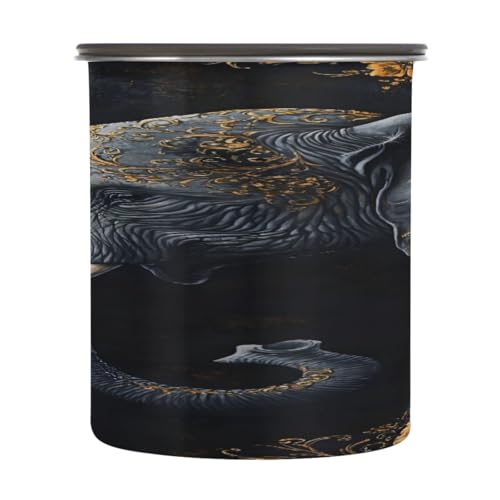 Contenedor hermético para café de acero inoxidable 17oz miniatura 2
