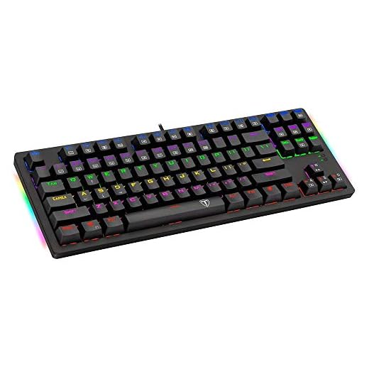 Teclado Mecânico Gamer T-Dagger Bali Switch Outemu Blue MK2 LED Rainbow ABNT2 - T-TGK311-BLUE