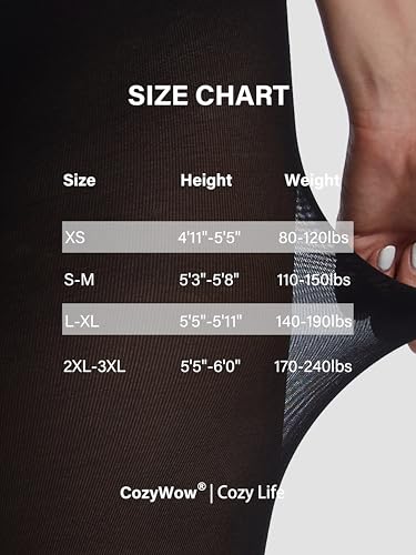 Image of CozyWow Women's 80D Soft Opaque Tights, High Waist Solid Color Womens Tights with 30+ Colors