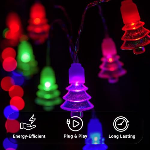 Image of MPROW Christmas Tree String Lights - Multi-Color LED Fairy Lights for Home Decoration, Indoor Festival Decor, Party, and Celebration - 20 LEDs, Energy Efficient (Smart Lighting Brilliant Living)
