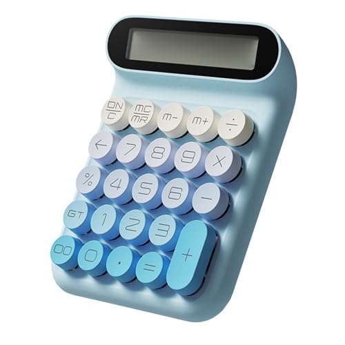 Calculadora mecánica portátil de ABS en varios colores con pantalla de gran brillo