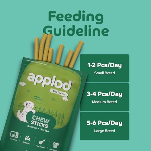 Image of Soft Spinach & Chicken Chew Sticks for Puppies, Adult & Senior Dogs | Nutritious Soft Chew Training Treats Gentle on Teeth | Healthy Veggie Dog Snacks | 70g