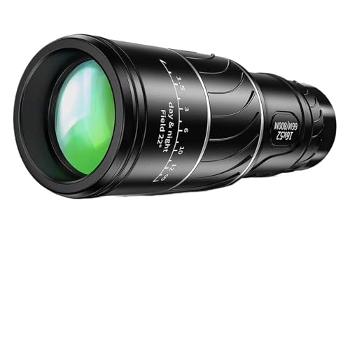 Telescopio portatile, Telescopio monoculare compatto 16X52 con lente ottica ad alta definizione, portatile, prisma BAK4, impermeabile, con tracolla e panno for la pulizia. per birdwatching, pesca e at