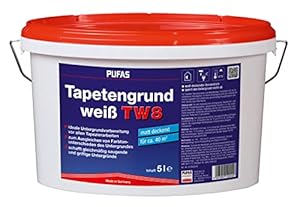 Pufas TW8 Tapetengrund 5 Liter Weiß