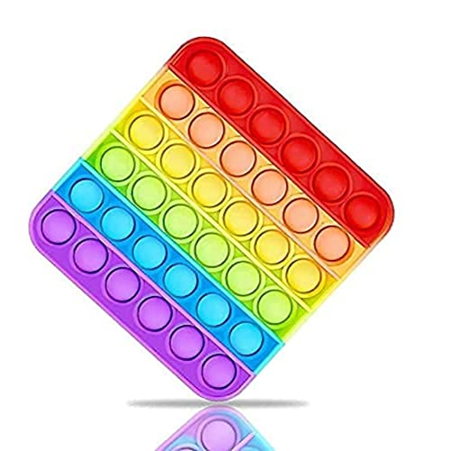 Image of LITTLEMORE Pop it Set (Pack of 3) Jumbo Unicorn Pop it Fidget Toy, Kids Toys, Pop Bubble Fidget Toys Big Size �136 Bubbles - (Multicolor) (As per Availability) (Square)