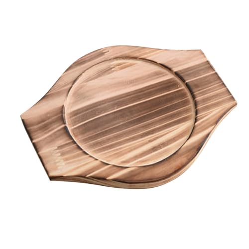 Cacerola para mesa de comedor DOITOOL con soporte de madera resistente al calor 2
