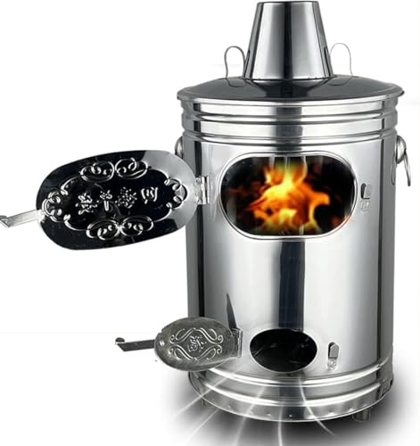 焼却炉 家庭用 無煙 大型耐熱ペイントコート 煙突 無臭 ドラム缶焼却炉 家庭用焼却炉 ゴミ焼却炉 ステンレス 小型/中型/大型 (37*66cm)