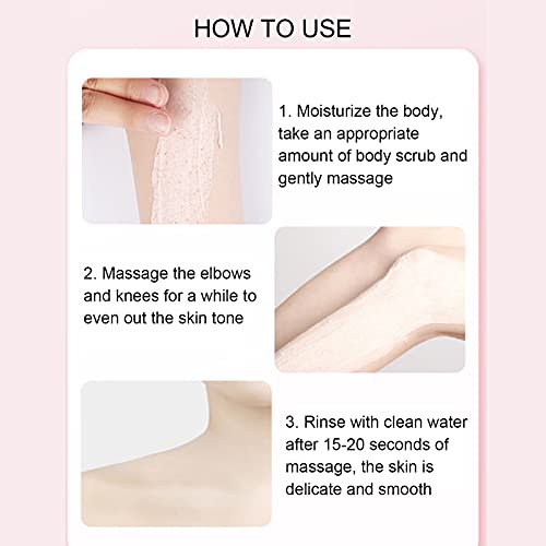 Body Scrub Crème, 200g Body Scrub Diepe Reiniging Whitening Body Acid Exfoliërende Gladdere Huid Exfoliator - Image 8
