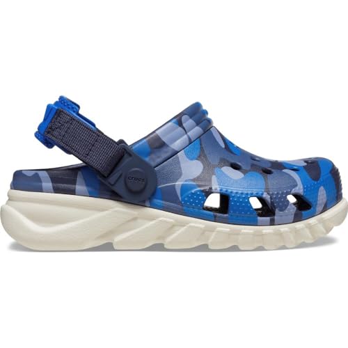 Crocs Zuecos Duet Max Ii Camo Redux para niños, Azul marino (Navy/Stucco), 2.5-3 Years, 14 cms (C7)
