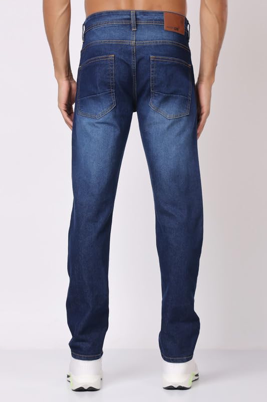 Image of London Hills Men's Regular Fit Mid Rise Cotton Jeans for Man | Straight Fit Jeans for Man | Pant | Mens Bottom Wear | Pants | Jean's for Men | Jins Pant for Men | Denim Jeans