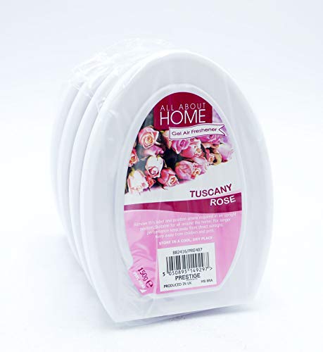 All About Home Tuscany Rose Gel Air Freshener - Pack of 4