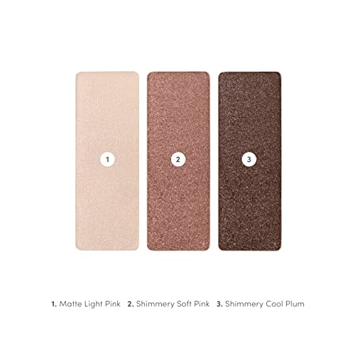 Jane Iredale Purepressed Eye Shadow Triple, Pink Quartz, 0.06 Oz.powder #TOP3