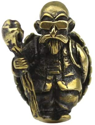 Main Tortue Forme En Laiton Couteau Longe Perle EDC Tirette À Glissière Pull 550 Paracord Collier Perle Pendentif Cover