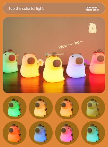 Lámpara de noche led con control táctil Capibara miniatura 4