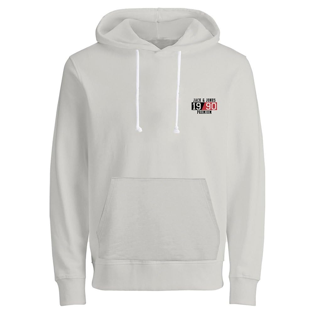 JACK & JONES Men's Hoodie, Cloud dancer, XL