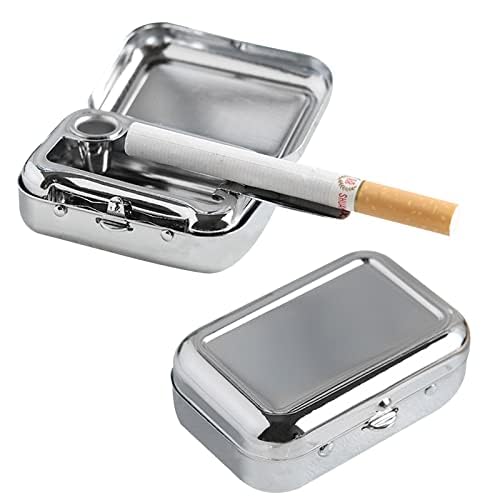 10 Posacenere Tascabili Portatili | Ignifughi E Anti-odore | In PVC E Alluminio | Per Viaggi E Attività Outdoor - Foto 6