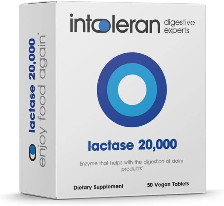 Intoleran Lactase 20,000 for Lactose Intolerance, Lactase
