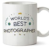  MUGFFINS Tazas para FOTÓGRAFA - En Inglés - World\'s Best - 11 oz / 330 ml - Regalo original y divertido