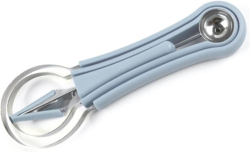 4 in 1 Watermelon Spoon Fruit Carving Knife Fruit Slicer Plate Fruit Digging Pulp Separator Kitchen Gadget Accessories (Color : A, Size : 22 * 6.8CM)