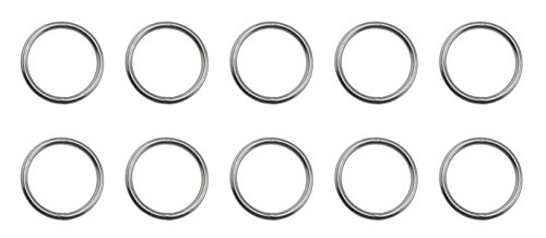 Anneau rond soudé 4mm acier inoxydable 316 accastillage bateau 4x35mm lot de 10