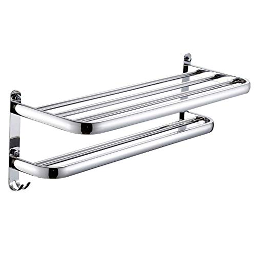 Porte-serviettes double barre inox 304 pour éliminer l'humidité de la douche