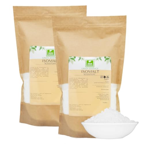 Isomalt Zucker 2kg von Green Essence Plätzchenglasur für Torten und selbst gemachte Zuckerdekorationen Isomalt Crystal ideal für Hobbybäcker Izomalt als Alternative Süßstoff (2 Kilogramm)