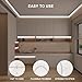Olaholii 16.4ft COB Led Strip Light with Remote, 6500K Dimmable Bright Daylight White Led COB Strip Light, White Continuous Led Strip Light for Mirror, Stair, Cabinet, Room