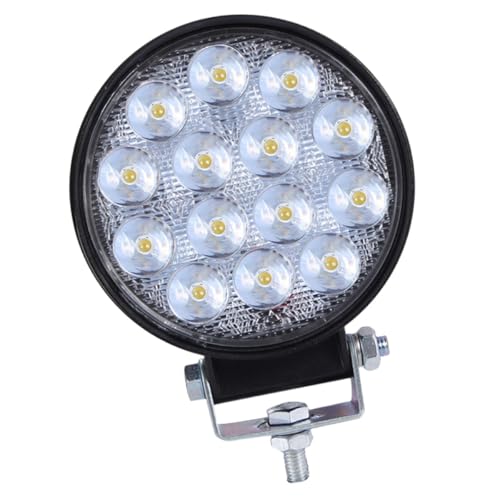 ROMISBABA �ԗp�t�����g�X�|�b�g���C�g �ی^LED�X�|�b�g���C�g 42W �h���v���W�F�N�^�[ �t�����g�o�[ 1�� �g���b�N �I�t���[�h�� SUV �{�[�g�Ή�