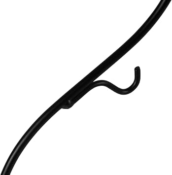 13 Inch Unique Ornament Display Stand, Black Metal Ornament Hanger Stand, S-type Two Hooks for Hanging Glass Globe(5inch), Christmas Ornament, Air Plant Terrarium, Witch Ball, Home Wedding Decoration (1, 13.8x5Black)