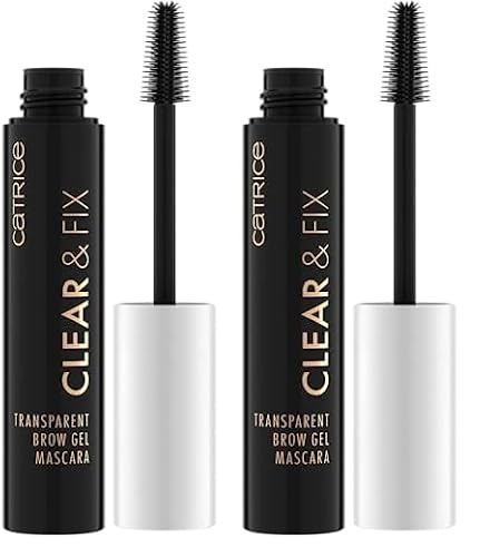 Catrice Cosmetics Mascara de gel transparente para cejas Clear y Fix, de larga duración, definir, fijación, translúcido, 5 ml (Paquete de 2)