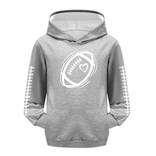 Football Hoodies for Teen Girls 2025 Fall Oversized Cute Baseball Graphic Pullover Long Sleeve Crewneck Sweatshirts4
