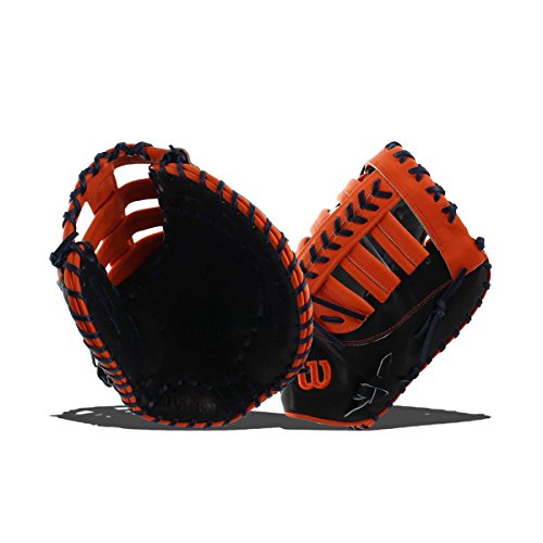 Wilson A2000 MC24 ミゲルカブレラゲームモデル 第1ベース野球グローブ ネイビー/オレンジ 左投げ用