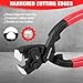WORKPRO 8 Inch Nail Puller Pliers, High Leverage End Cutting Pliers with Gripping Jaws, Durable CR-V Construction, Ergonomic Handles - for Pulling, Cutting, Gripping Nails or Wires