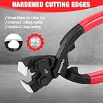 WORKPRO 8 Inch Nail Puller Pliers, High Leverage End Cutting Pliers with Gripping Jaws, Durable CR-V Construction, Ergonomic Handles - for Pulling, Cutting, Gripping Nails or Wires - Image 4