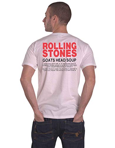 The Rolling Stones T Shirt Goat Head Soup Tracklist Officiel Homme Blanc Size XL - Les Beatles, Paul McCartney, John Lennon, RIngo Starr, George Harrison The Rolling Stones T Shirt Goat Head Soup Tracklist Officiel Homme Blanc Size XL – Image 3