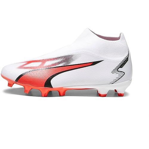 PUMA Herren Ultra Match+ Ll Fg/Ag Fussballschuh, White Black fire Orchid, 47 EU