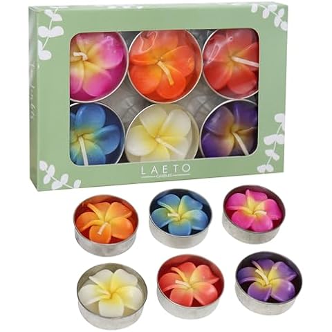Laeto Pack of 6 Decorative Tea Light Candles Cover