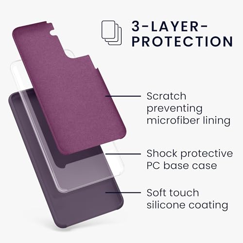 kwmobile Case Compatible with Samsung Galaxy S21 Case - TPU Silicone Phone Cover with Soft Finish - Pale Iris by kwmobile - Image 2