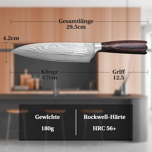 INOMO Papa Geschenk, Küchenmesser Geschenke für Papa, Kochmesser Geburtstagsgeschenk für Männer, Chefmesser Fleischmesser, Männergeschenke für Geburtstag, Geschenk für Ihn 2