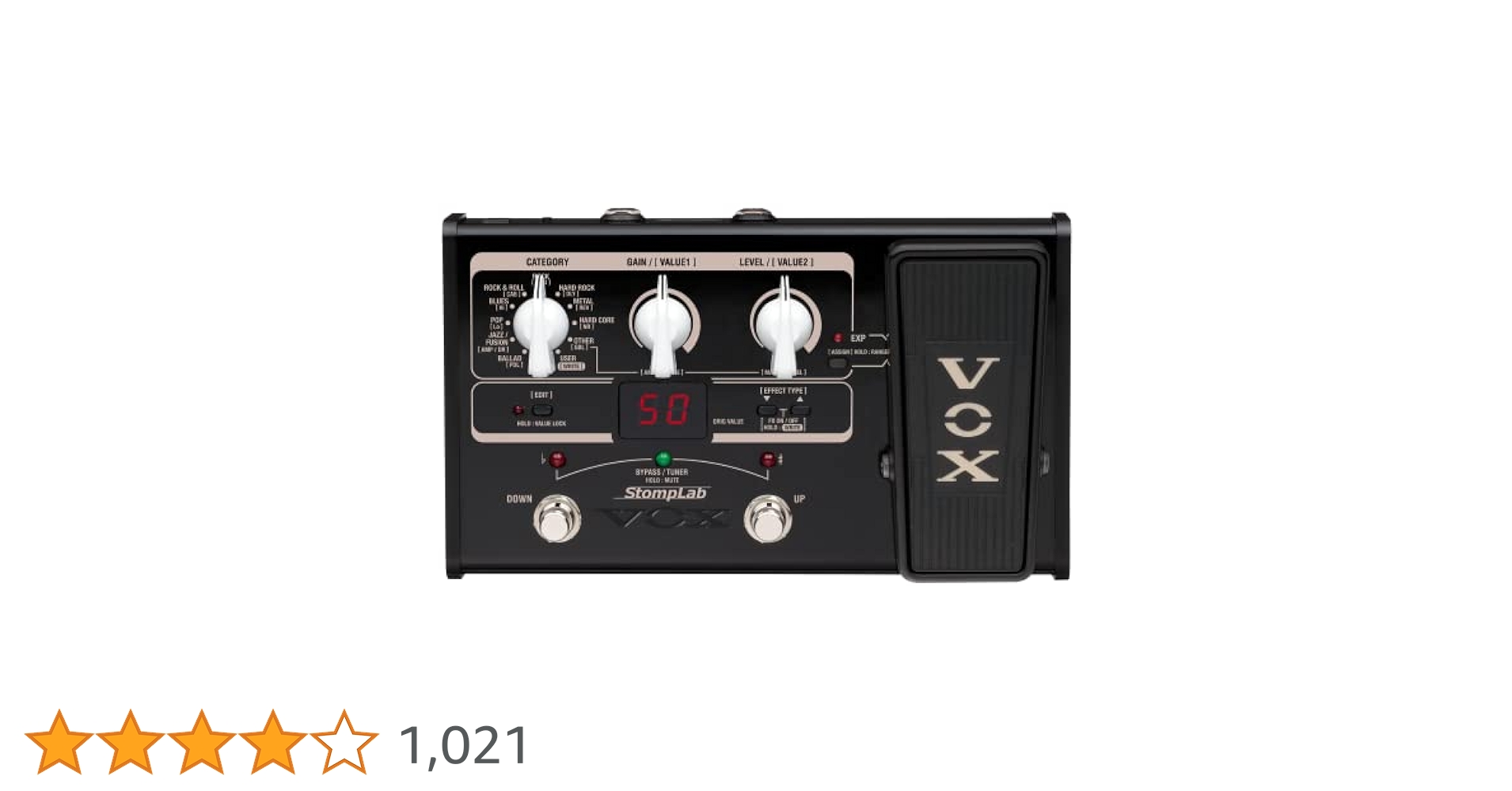 VOX StompLab II G モデリングエフェクター　マルチエフェクター Amazon.com: VOX STOMPLAB2G Modeling Guitar Multi-Effects