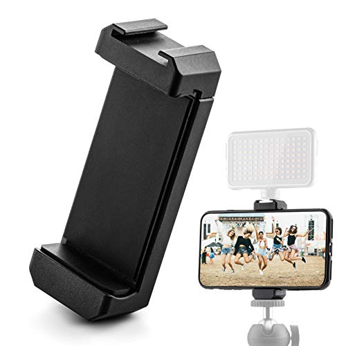 MOJOGEAR Soporte de trípode para teléfono móvil, Soporte con Soporte para Zapatos Cold Shoe y con Orificio para Tornillo de 1/4, Adaptador Universal para teléfono móvil Compatible con iPhone, Samsung