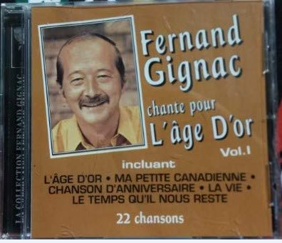 V1 Chante Pour L Age D Or [Audio CD] Gignac, Fernand