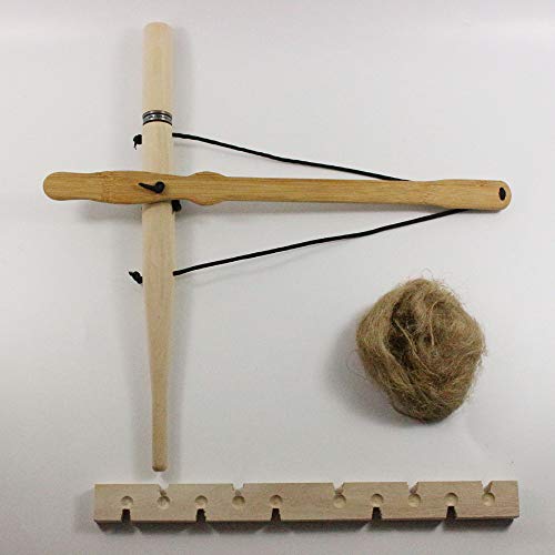 Bow Drill Fire Starter, Andoer Broca de arco Fricção Fire Starters Ferramentas de fabricação de fogo