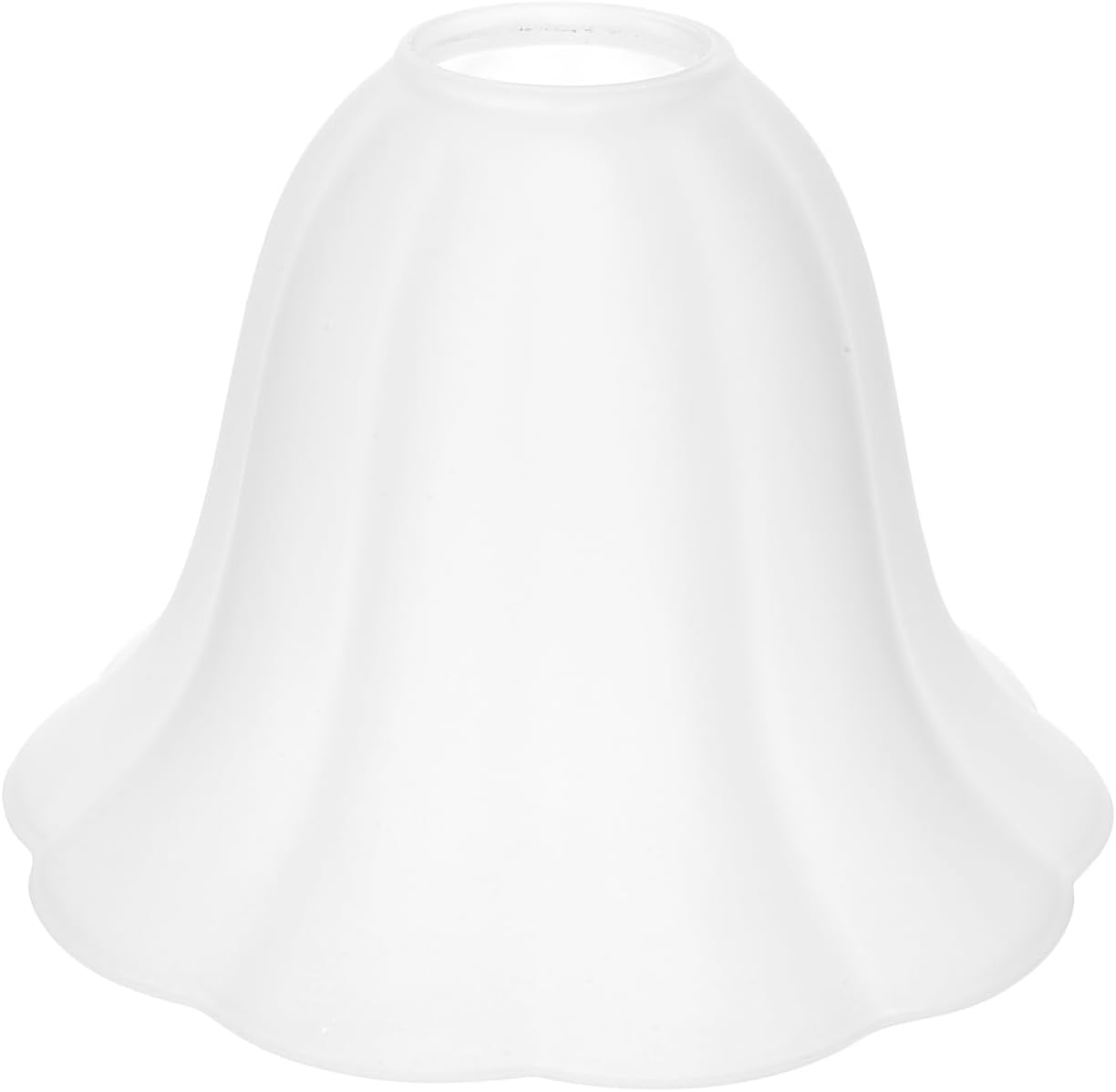 Veemoon E27 Vintage Glass Lampshade Small White Frosted Glass Lampshade European Flower Shape Lamp Shade Tulip Light Covers Replacement for Table Wall Ceiling Light Home Office Dining Room