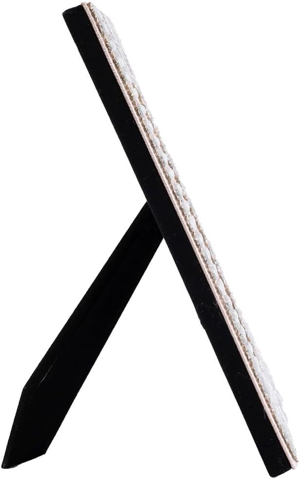 Fifth Avenue Picture Frame, Luxe Glass Rhinestones, For Glamorous Home Décor, Silver, 4" x 6", Sold Individually